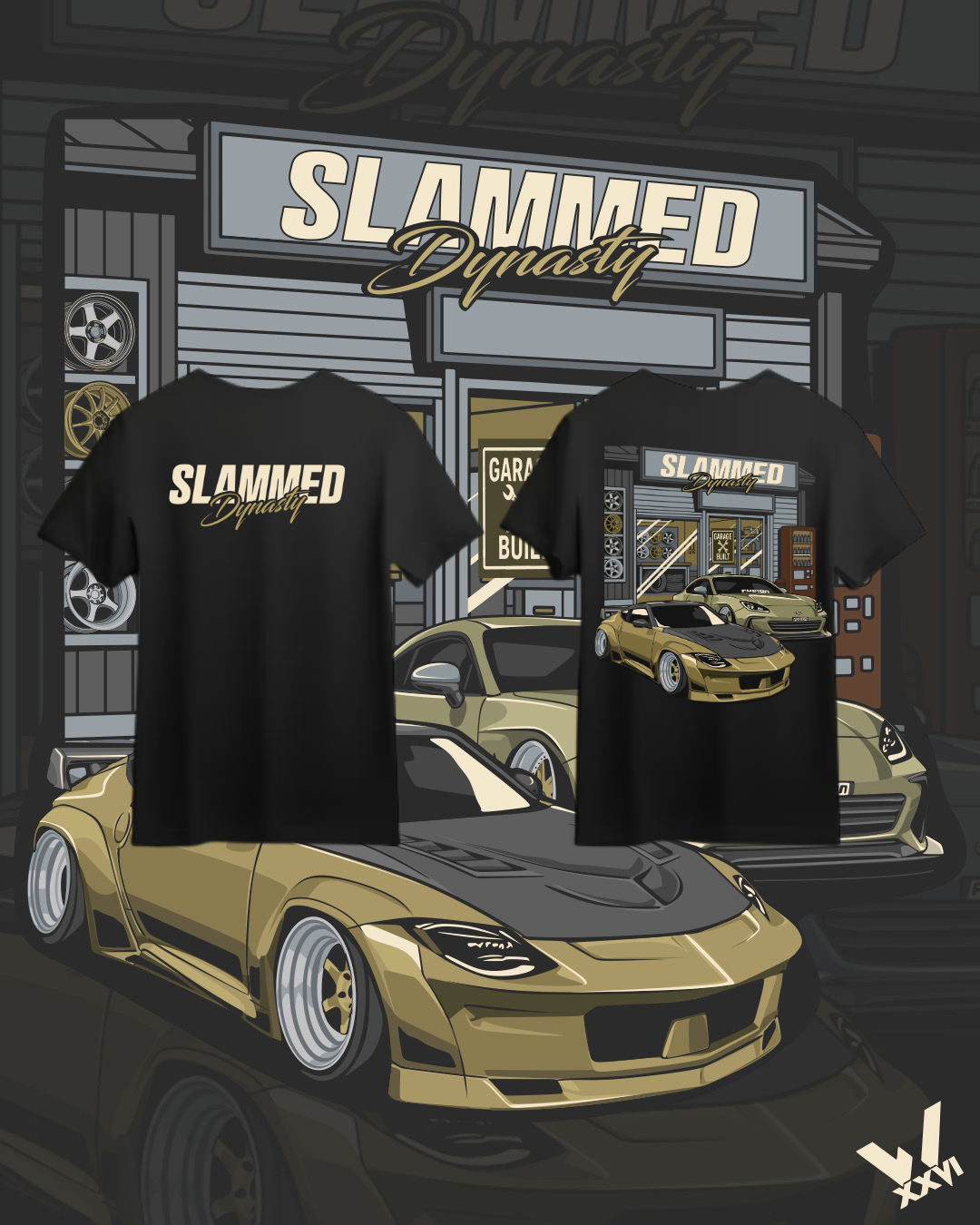 400z x Brz Garage Built Shirt (Pre Order Drops Soon)